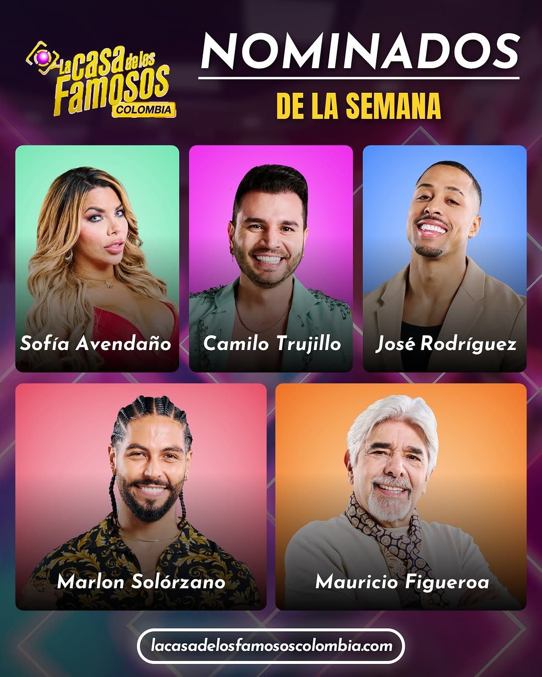 Estos son los 5 nominados en 'La casa de los famosos Colombia'