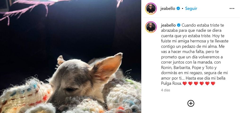 Jorge Enrique Abello compartió un tierno mensaje en redes sociales