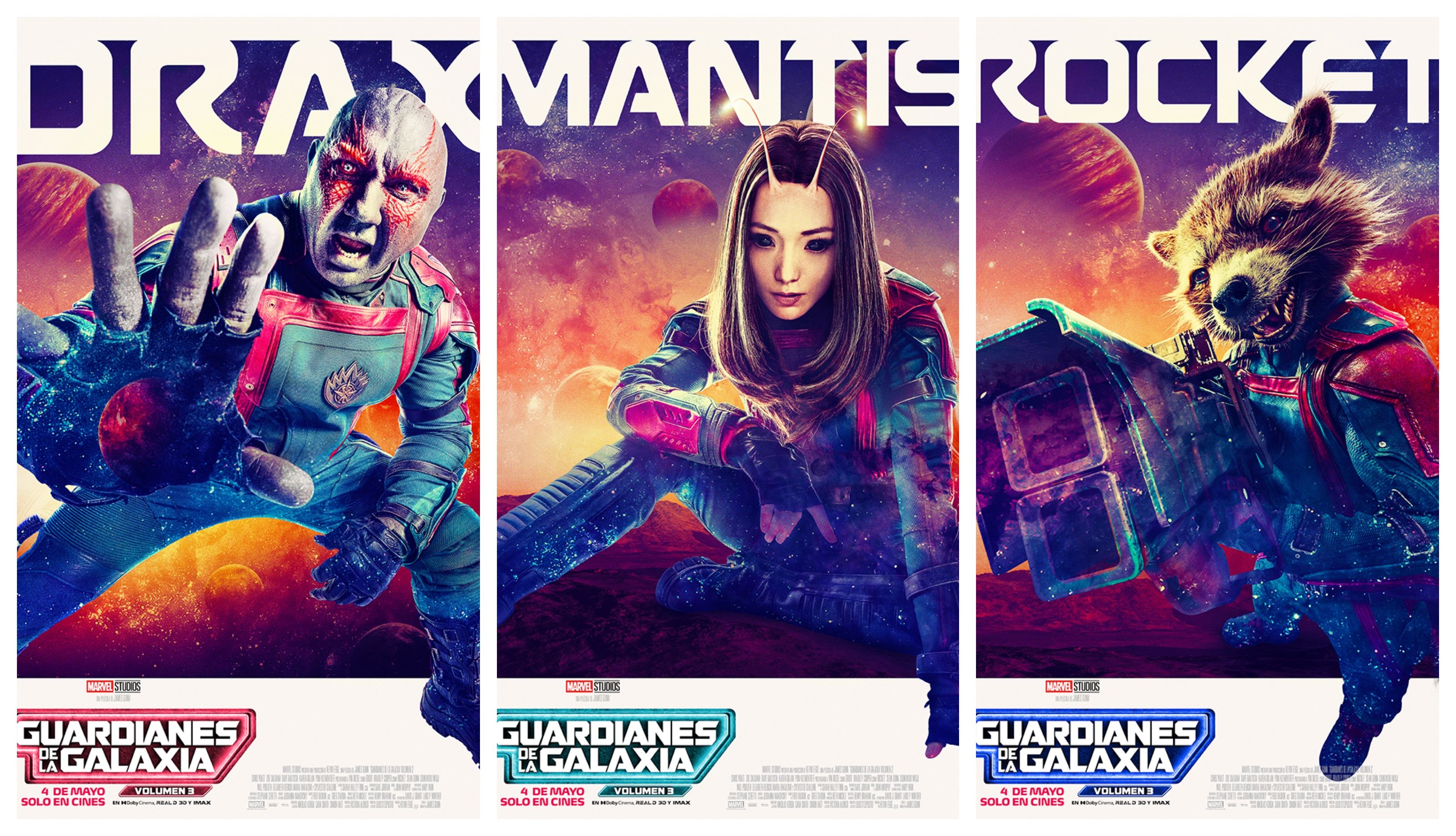'Guardianes de la Galaxia vol. 3': Mira los posters que estrenó Marvel sobre la última cinta de la saga