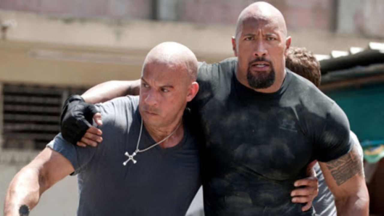 Dwayne Johnson en la saga de 'Rápido y furioso'