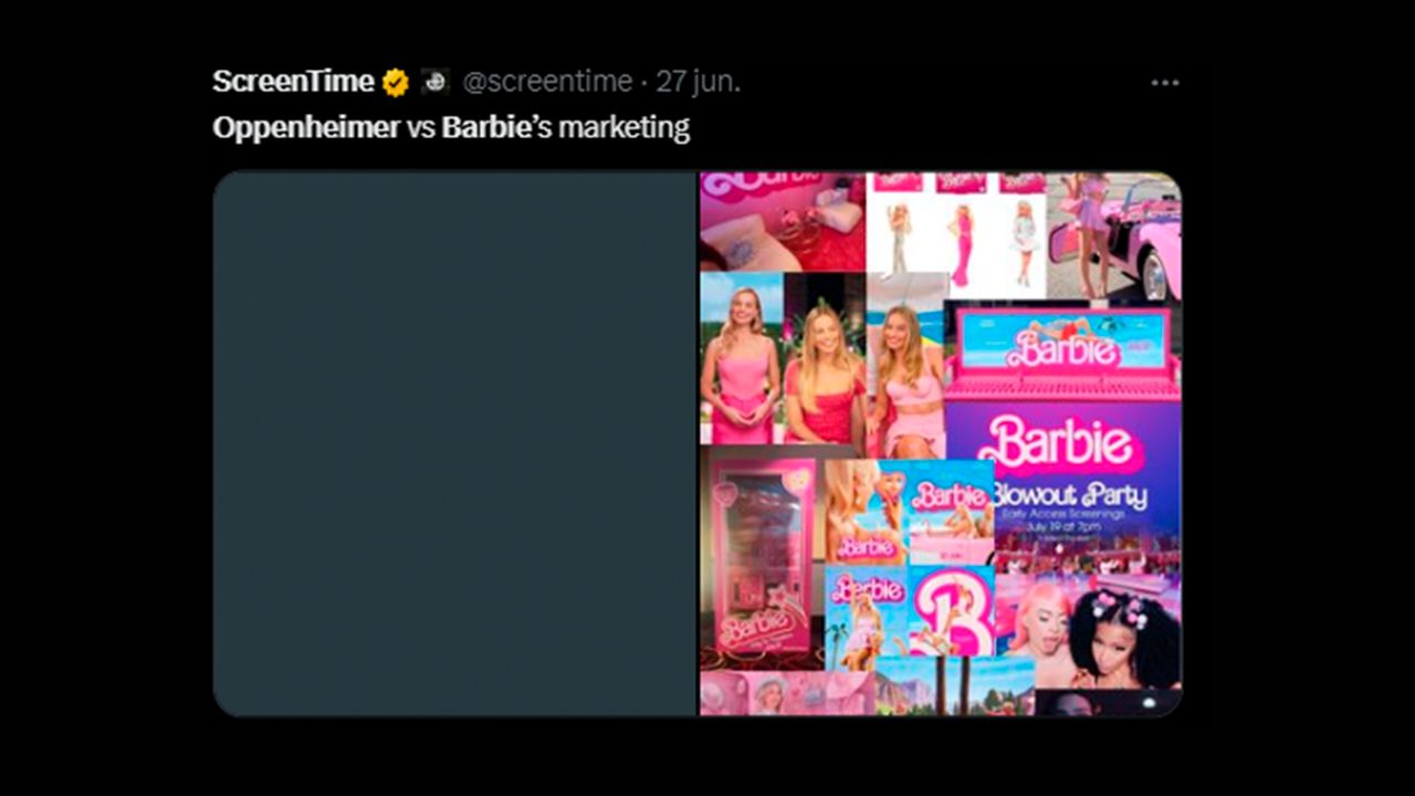 'Barbie' vs. 'Oppenheimer': Así se ve la batalla por la taquilla en memes