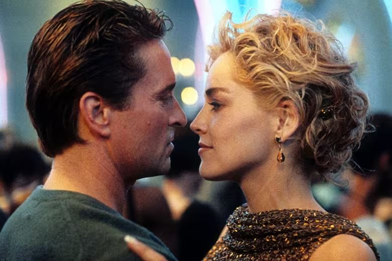 Michael Douglas y Sharon Stone en 'Bajos instintos'