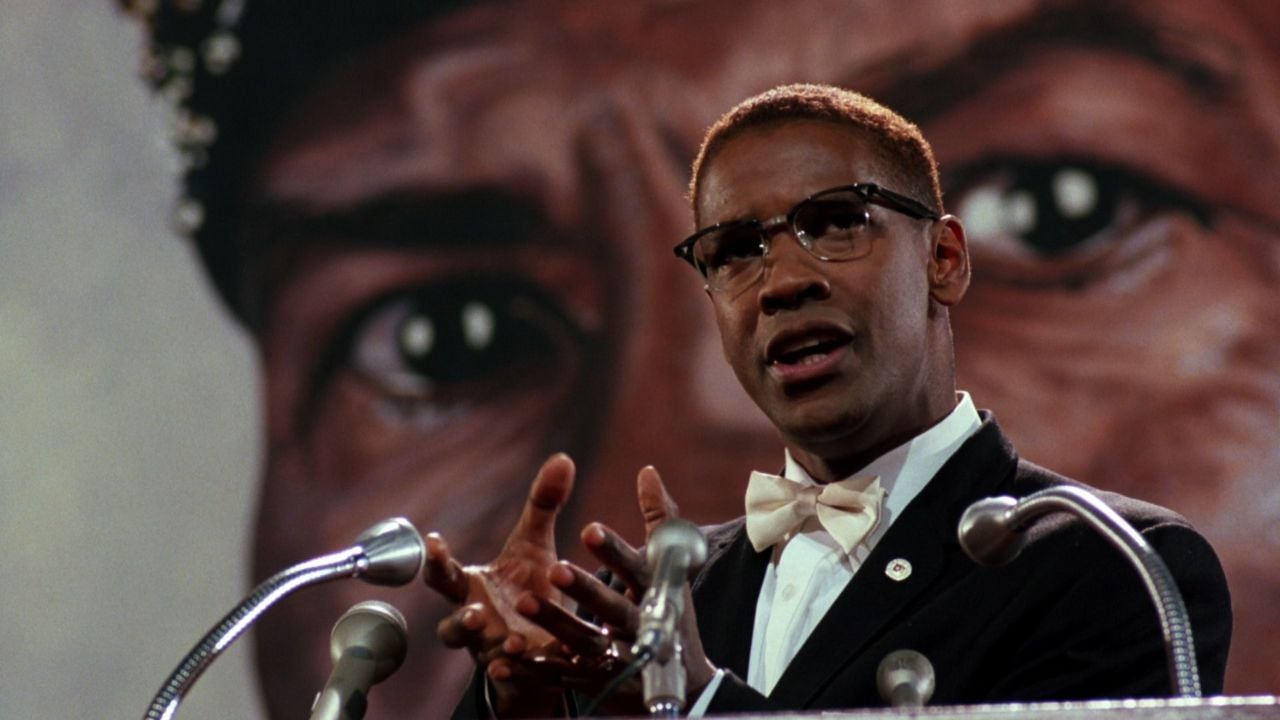Denzel Washington fue quien finalmente protagonizó 'Malcolm X'